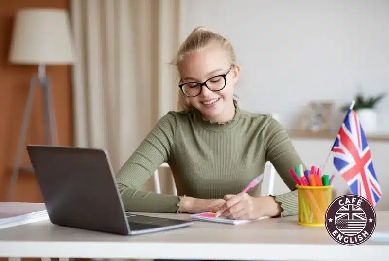 Online English lessons with personalised learning material and flexible timetables.
